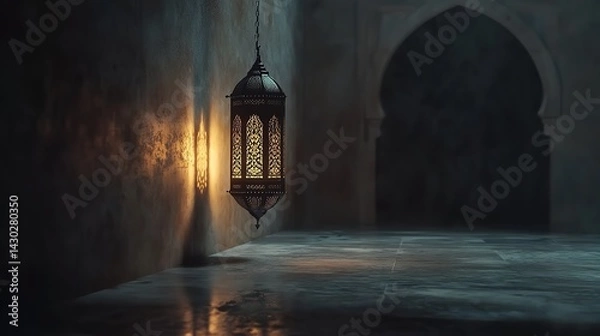 Fototapeta Elegant Arabic Calligraphy and Decorative Patterns for Eid al-Adha Greetings