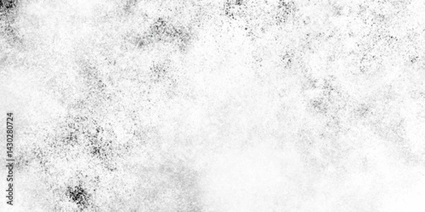 Fototapeta Distressed white and black grunge texture, old and dirty outdoor concrete wall, black on white old rough grunge and white rough vintage distress background.	