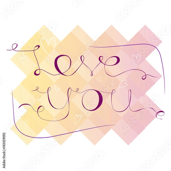 Fototapeta lettring love