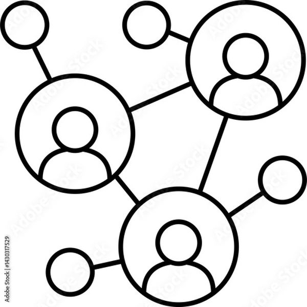 Fototapeta Networking   SVG Icon