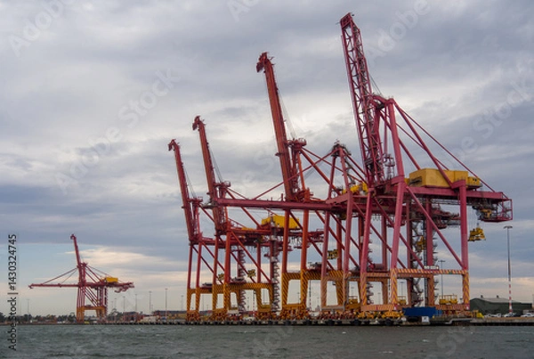 Obraz Melbourne Harbour Docks and Waterfront
