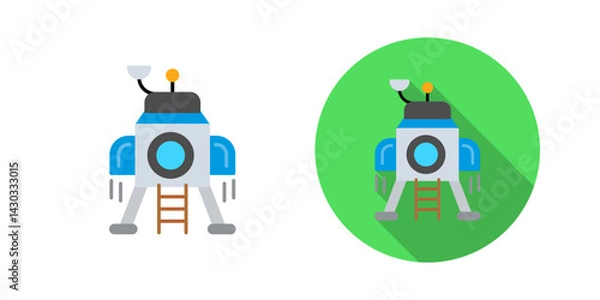 Fototapeta Lander Vector Icon