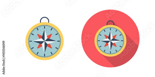 Fototapeta Compass Vector Icon
