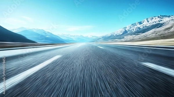 Obraz road in mountains