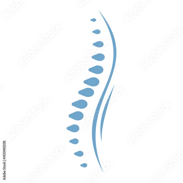 Obraz chiropractic bone care simple minimalist logo