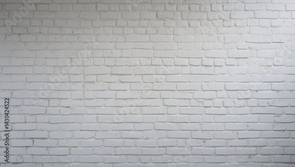 Fototapeta Abstract close-up of whitewashed brickwork on a textured wall