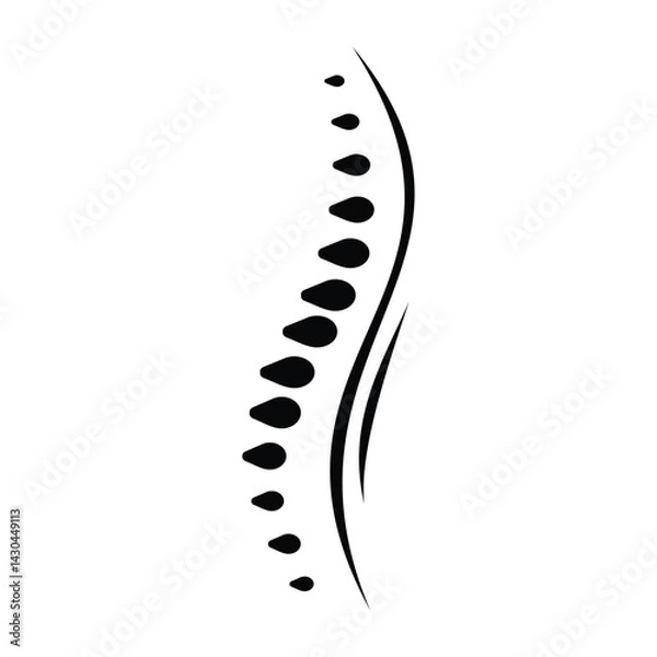 Obraz chiropractic bone care simple minimalist logo