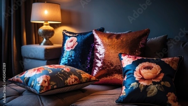 Obraz Stylish cushions to enhance your home decor