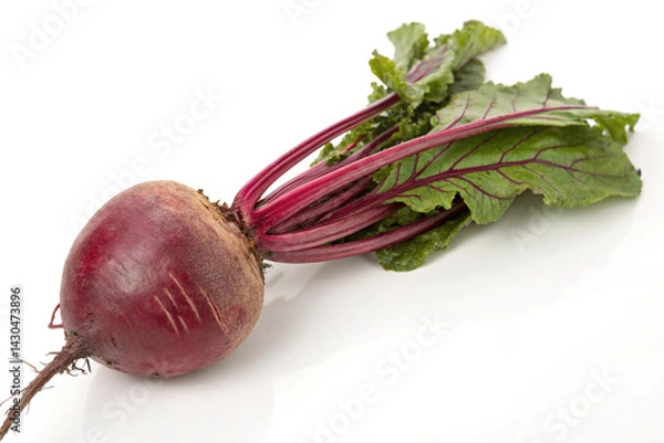 Fototapeta Whole beetroot isolated on white background