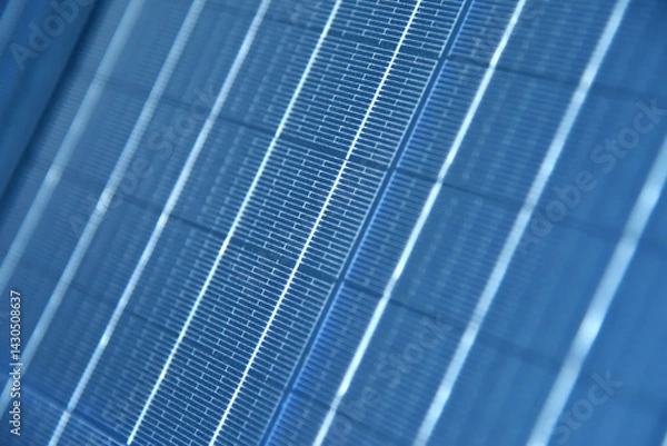 Obraz Blue and white solar panel