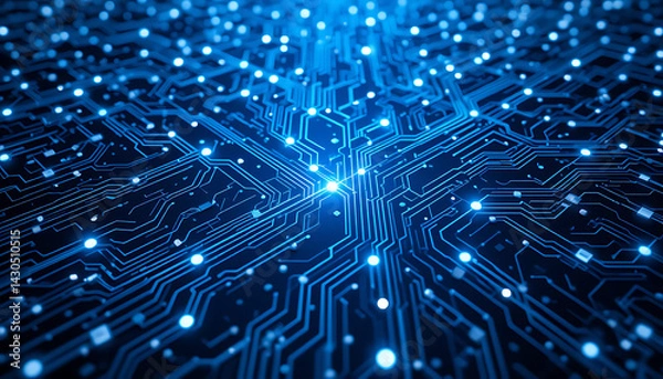 Fototapeta Abstract Tech Background – Futuristic Digital Design Aesthetic
