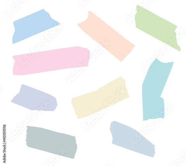Fototapeta 마스킹테이프 모양 일러스트 Masking tape shape illustration