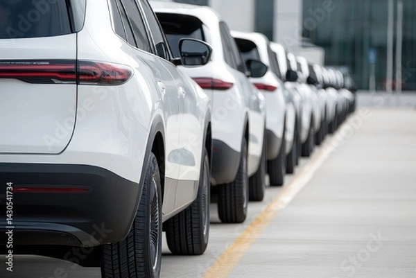 Obraz A vibrant image showcasing the advancement of electric vehicles in the transportation sector.