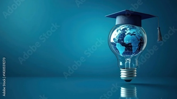 Fototapeta Global knowledge illumination