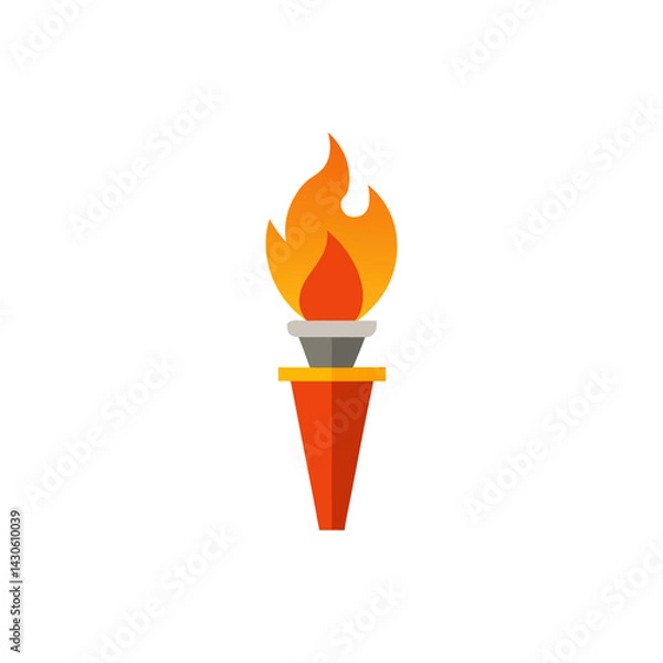 Fototapeta Victory Torch isolated on transparent background