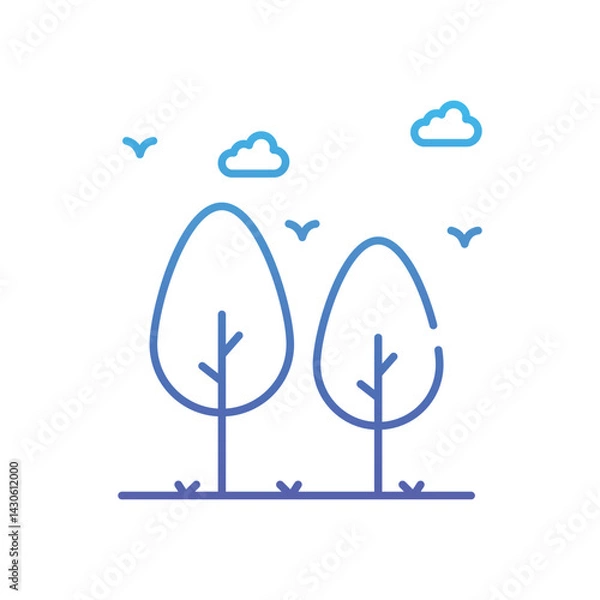 Obraz Bush Vector icon