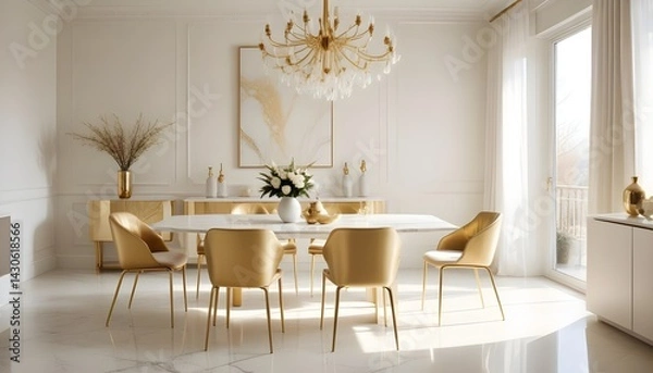 Obraz interior modern design room 3d
