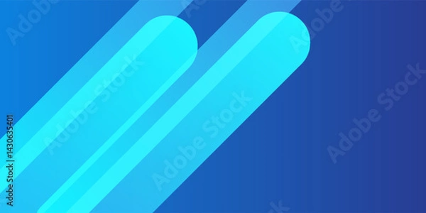 Fototapeta Abstract blue background with diagonal lines. Dynamic shapes arts modern