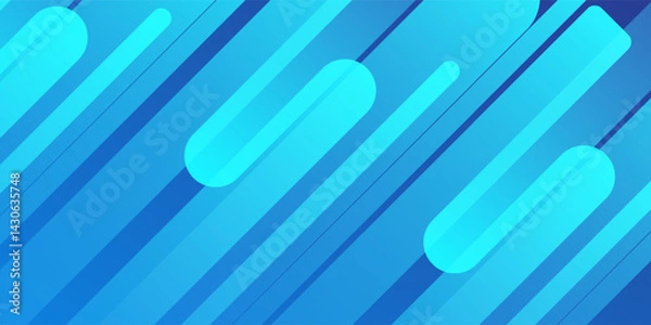 Fototapeta Abstract blue background with diagonal lines. Dynamic shapes arts modern