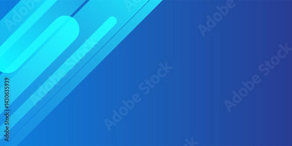Fototapeta Abstract blue background with diagonal lines. Dynamic shapes arts modern
