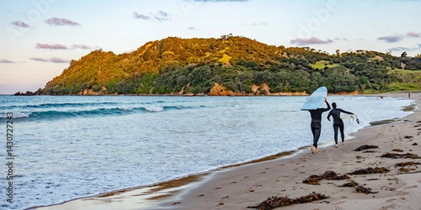 Obraz Coromandel Peninsula, surfing