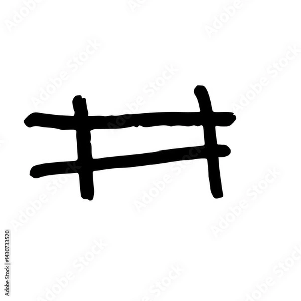 Obraz Black arrow scribble. Arrow drawn with black marker on white background,Hand drawn vector arrows doodle on white background. Bold brush drawn arrows. 