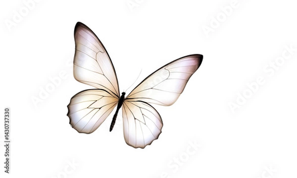Obraz butterfly on white