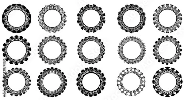 Fototapeta Circular Decorative Frame Collection
