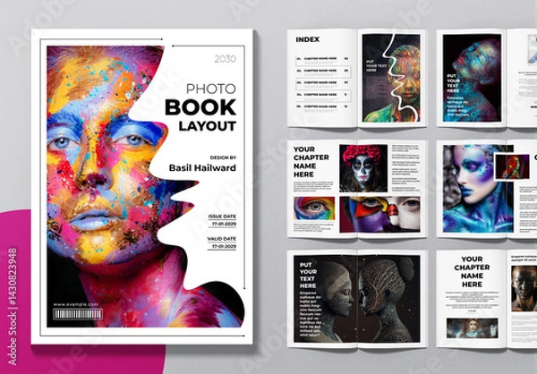 Obraz Photobook Template Layout