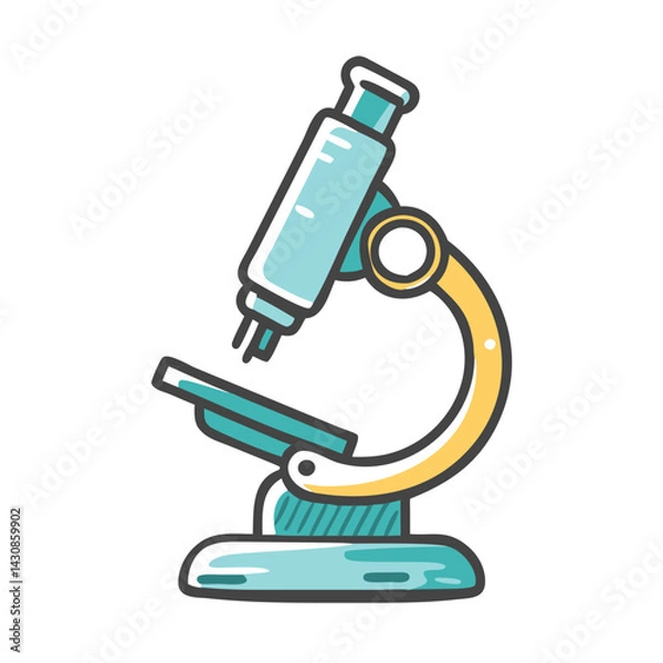 Fototapeta microscope icon, microscope vector illustration-simple illustration of microscope, perfect for microscope logos and icons