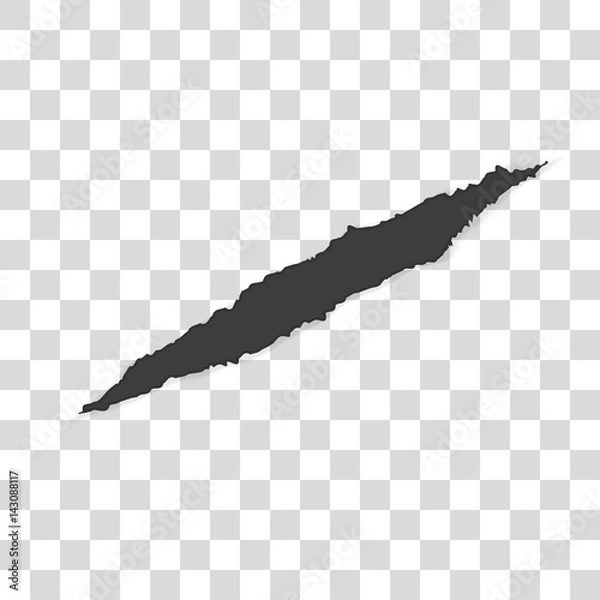 Fototapeta Claw scratches, isolated on transparent background.