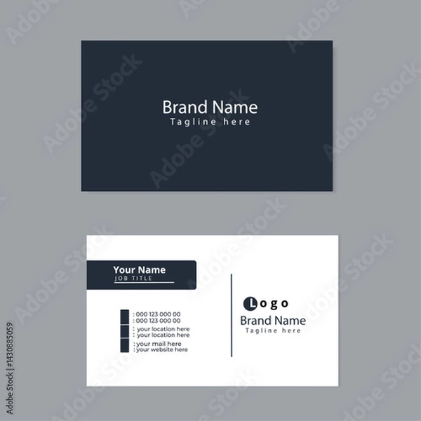 Fototapeta Business card design template, Clean professional business card , visiting card, business card template design