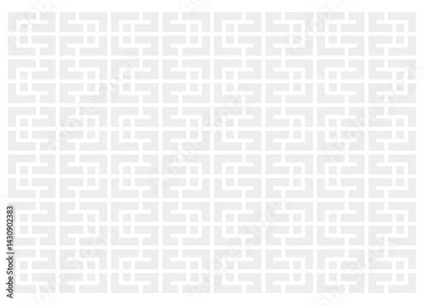 Fototapeta Retro wallpaper, Modern Abstract Composition with Geometric Forms, square geometric shape seamless pattern	
