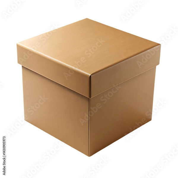 Fototapeta Gold Gift Box: Packaging Image for Products & Presents