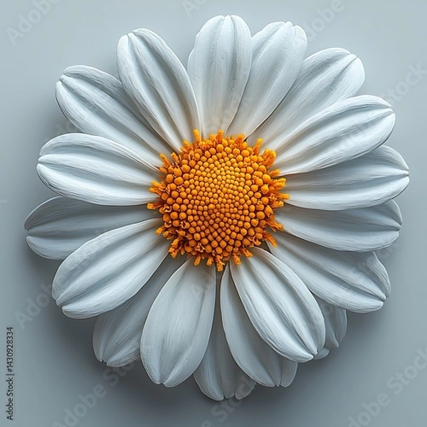 Obraz Vibrant yellow and white daisy macro high resolution picture