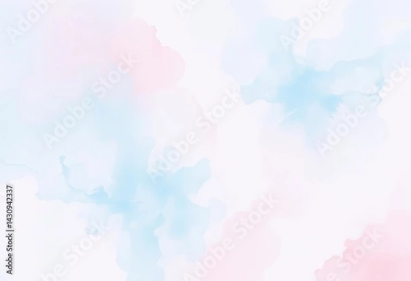 Fototapeta Dreamy pastel watercolor backdrop, icy texture, ultra-realistic photo, stunning, delicate