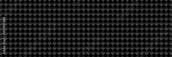 Obraz Black and white checkered pattern, Checkerboard seamless pattern