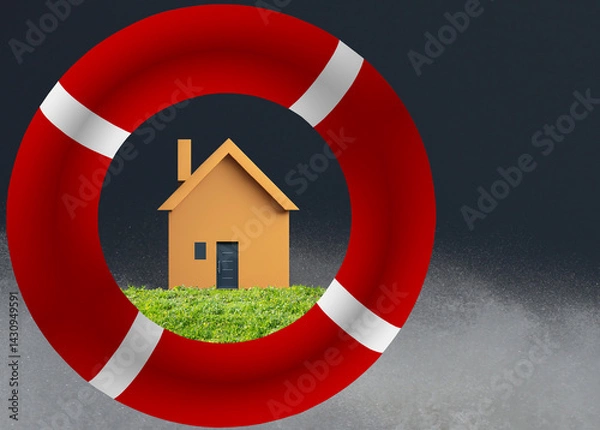 Fototapeta Insurance coverage against natural hazards