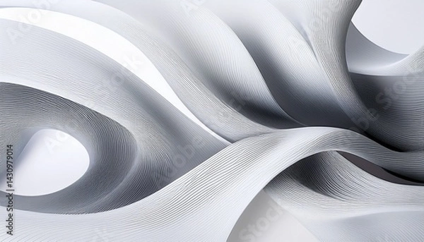 Obraz abstract white background with graphic lines