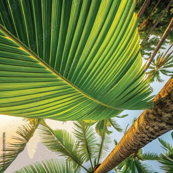 Fototapeta Summer Coconut Palm Tree Leaf
