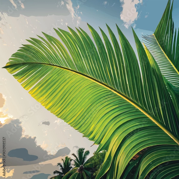 Fototapeta Summer Coconut Palm Tree Leaf
