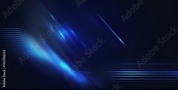 Fototapeta abstract blue background with stars