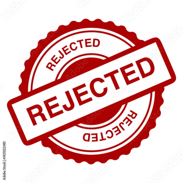 Obraz Rejected Text Icon | Download Checkmark Message Icon