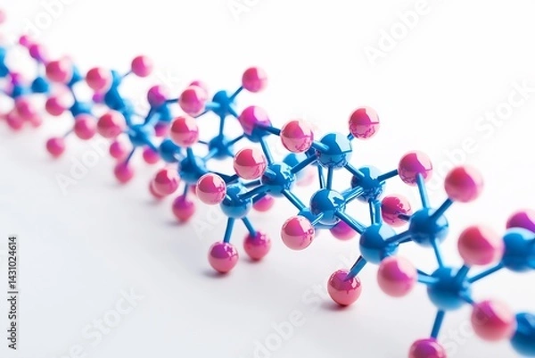 Fototapeta visualization of a designed drug molecule