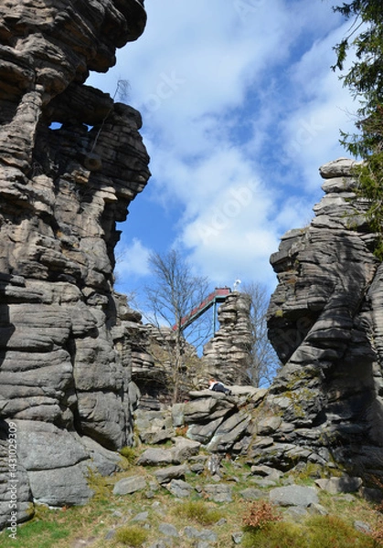 Fototapeta Aussichtsplattform Greifensteine 