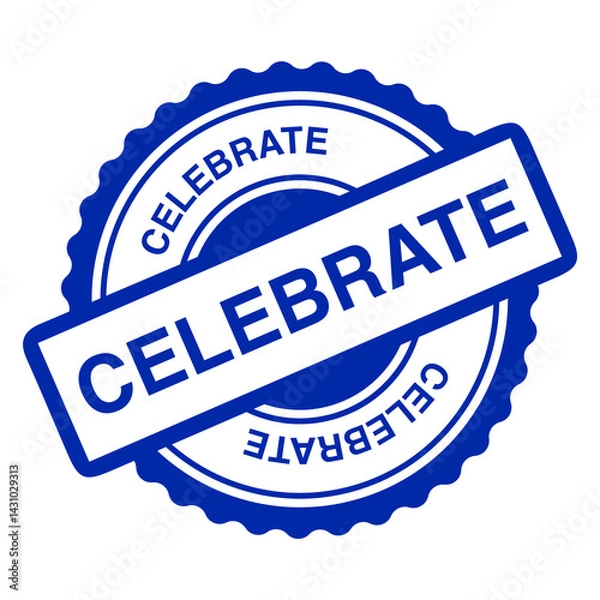 Obraz Celebrate Text Icon – Festive Typography Graphics for Parties, Events & Social Media