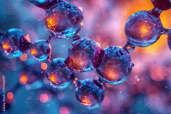 Fototapeta Abstract Machine Learning Algorithm Visualization Concepts