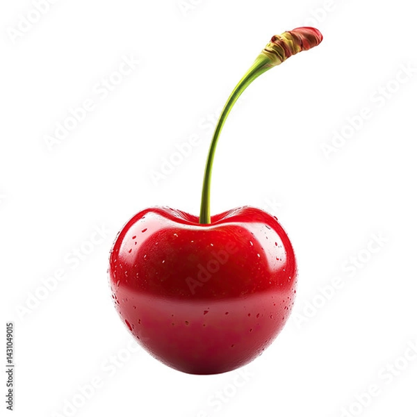 Fototapeta Single glossy cherry