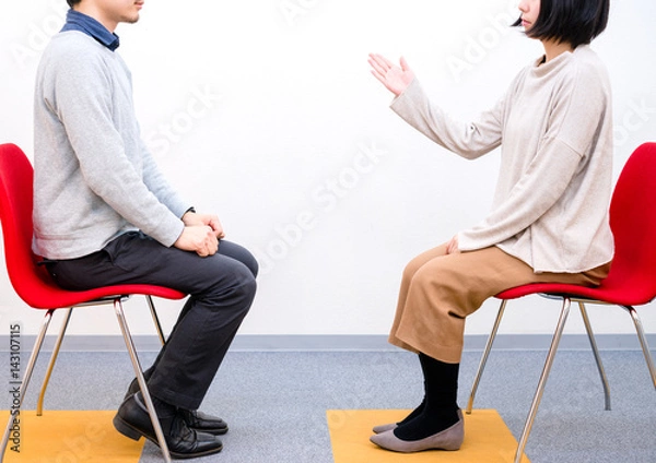 Obraz 男女の話し合い