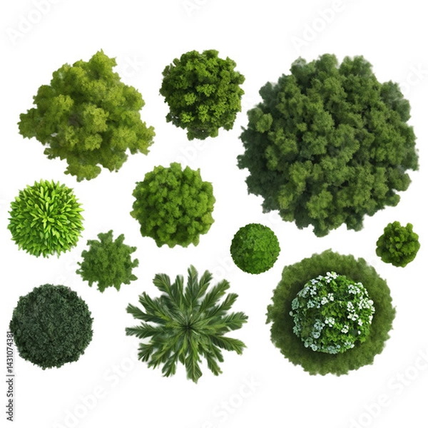 Obraz Overhead Trees for Landscape Architecture